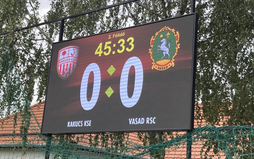 LED eredményjelző futballpályára – P3 kültéri LED fal
